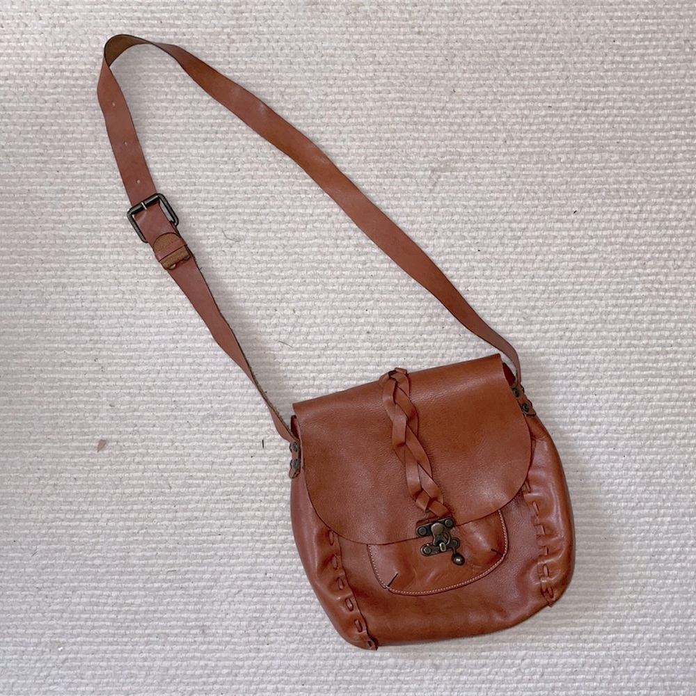 Patricia Nash Cognac Leather Crossbody bag